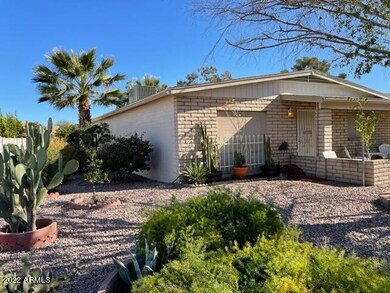 Desert landscaped front