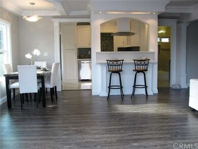 Looking into the home from the French doors in the