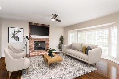 Virtual staged great room