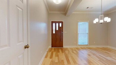 Foyer with Solid Wood Door