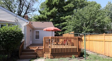 Rear deck has approx. 14 ft of privacy fence. (Other privacy fence belongs to neighbor).