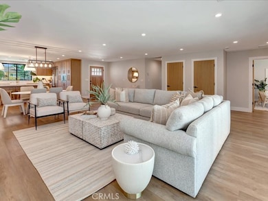 Living Room, Dining Room, Kitchen Overview with Recessed Lighting