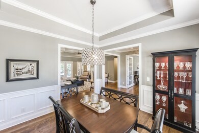 This space is full of beautiful trim and large windows. The natural light is great in this space!