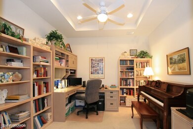 Study/Den With Trey Ceiling, Light/Fan, Inset Ligh