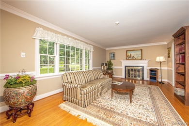 Living Room with hardwood floors