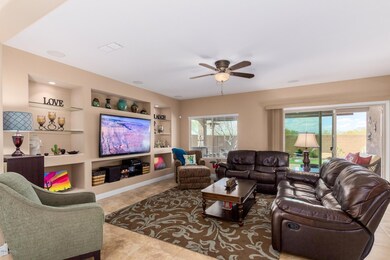 Family Room with Built-In Media Niche