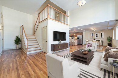A bright and open first floor with spacious family