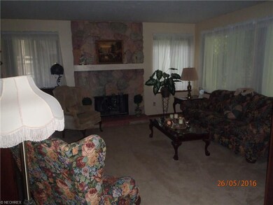 Formal Living Room with woodburning fireplace