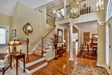 Greet guests in the 2-Story foyer onto glamorous h