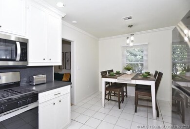View of dining area from kitchen