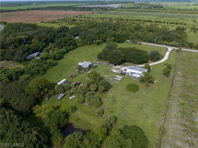 Aerial view with a rural view