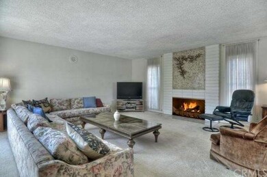 Generous Sized Living Room With Gas Fireplace.