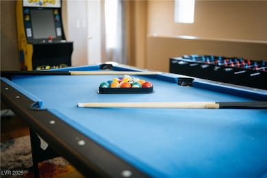Recreation room featuring billiards table
