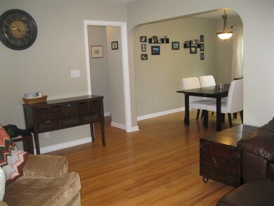 Living room to dining room