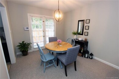 Dining room with French Door to Back Yard