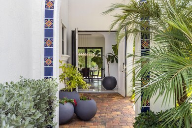 Inviting Entryway tastefully detailed.