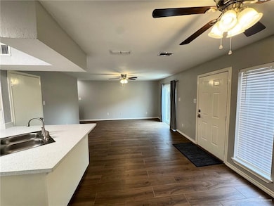 View from Dining Room area to the Living Room Area.