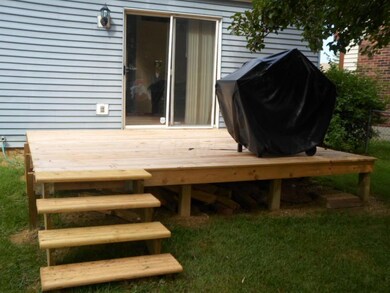 Deck, Sliding doors from Kitchen