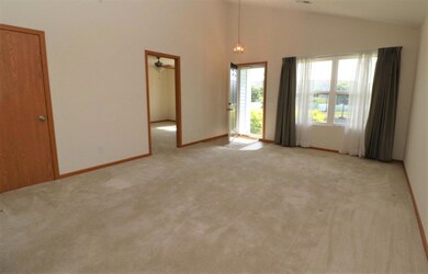 Living room and coat closet