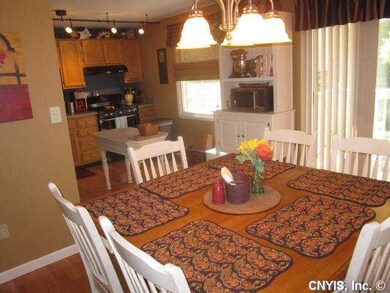 Dining Room Dining area is open to the updated kit