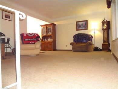 View of the living room from the foyer.