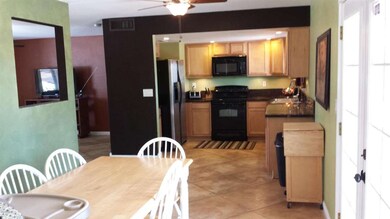 kitchen and dining room