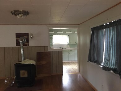 living room into kitchen