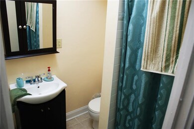 Recently renovated first floor bathroom.