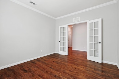 Office with French Doors for Privacy