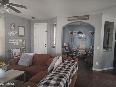 View of front door