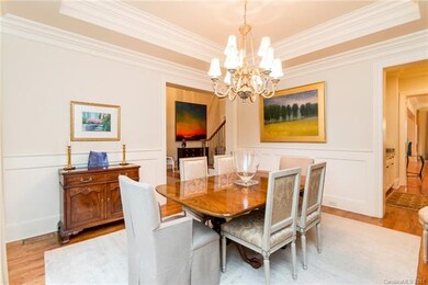 The bright and captivating Dining Room features a 