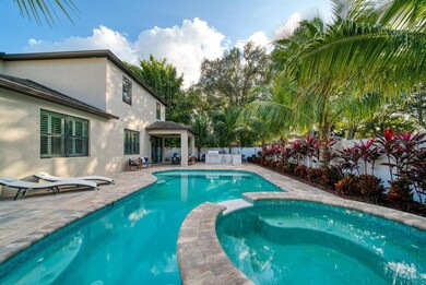 Easy to maintain back yard with new pool.and spa!