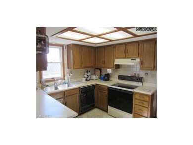 Modern kitchen with appliances.