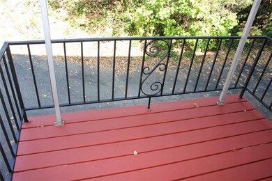 FRESHLY PAINTED DECK.