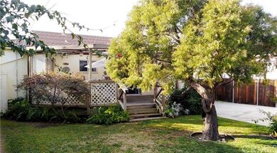 Partial view of back yard 
