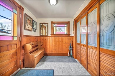 Side entry with radiant floor heating