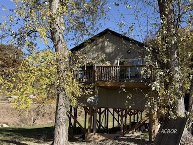 Back of home and deck