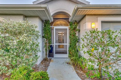 Screened in entry way.