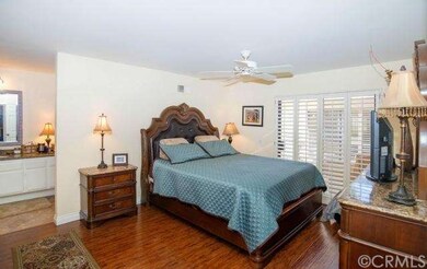 Roomy master suite with a walk-in closet, plantati