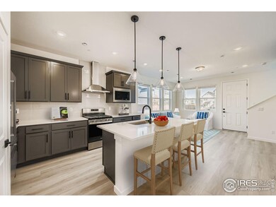 Kitchen with upgraded cabinetry and stainless-steel appliances!
