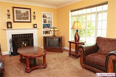 The fireplace burns wood or you can install gas lo