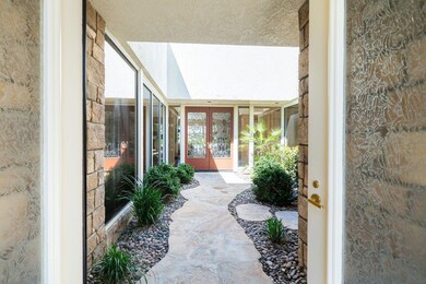 Entry into private open courtyard