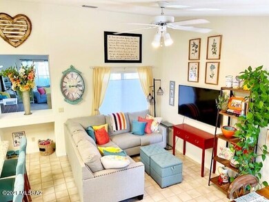 Family Room off Open Kitchen separted by