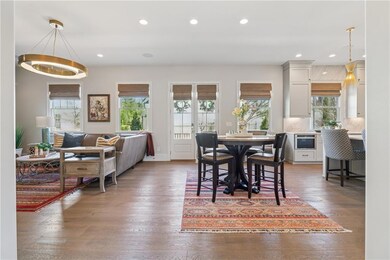 Dining space featuring baseboards, recessed lighti