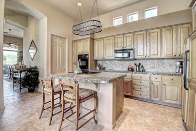 Large Kitchen Flows to Living Room