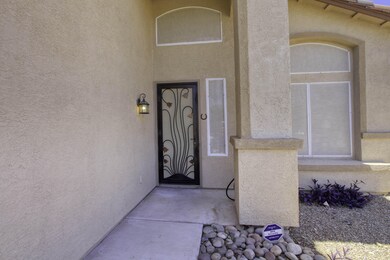 Entry with Wrought Iron Security Door