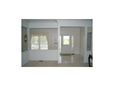 Looking from great room to front entry.  Extra wid