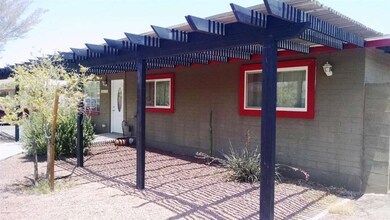 pergola at entry