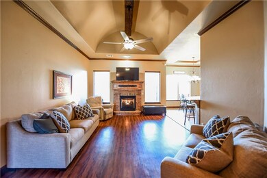 Large living room with hardwood floors