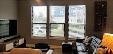 Living area with baseboards